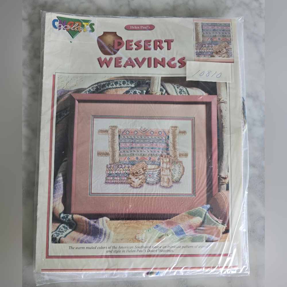 Color Charts Desert Weavings Cross Stitch Kit‎ Native American Helen Paul Design